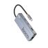 HOCO HB52 8 in 1 HUB Multi-function Converter HDMI RJ45 SD/TF PD 100W Type-C 3.0 USB 3.0 - Gray